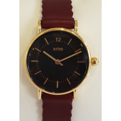 Montre bracelet feston rouge