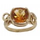 Bague Citrine et brillants