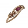 Bague rubis et brillants