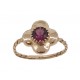 Bague grenat rhodolite