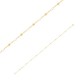 Collier avec boule en résine blanche