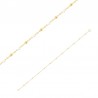 Collier avec boules en résine blanche