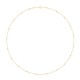 Collier avec boule en résine blanche