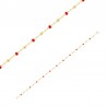 Bracelet avec perles en or et résine