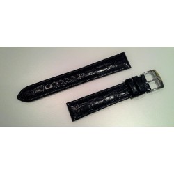 Bracelet Veau façon Crocodile Bleu marine