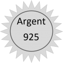 ARGENT 925°/oo et plaqué OR 